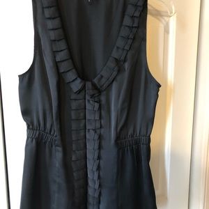 Black silky like top. Like new.